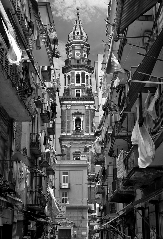 Sognando Napoli: campanile del carmine napoli, fotografia di Enrico Cortesano